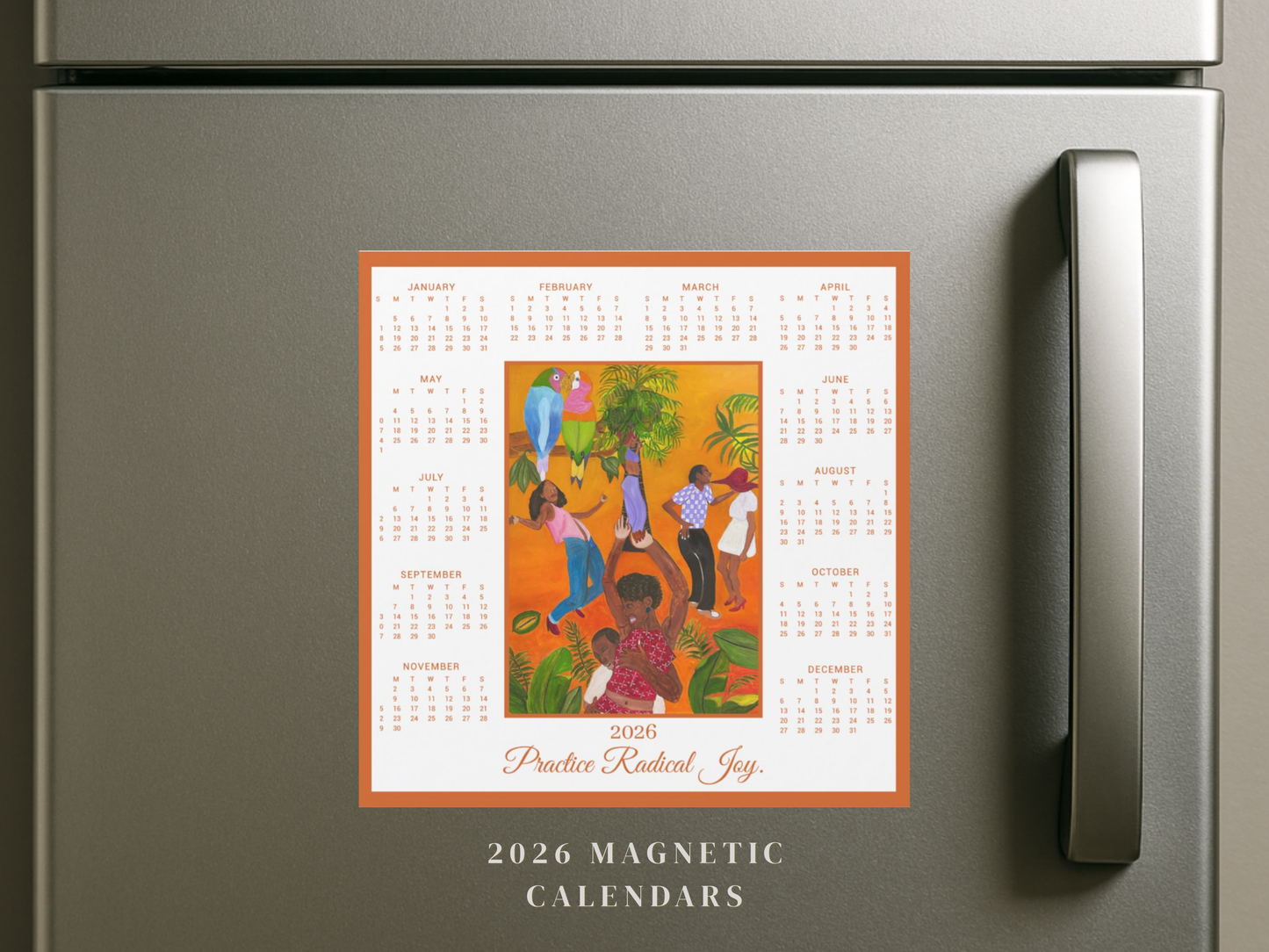 "Under the Kum Tree"  Magnetic Calendar